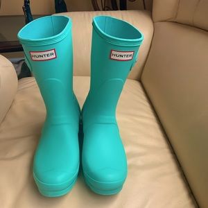 NWOB HUNTER Women’s Original Green Short Boot Size 7